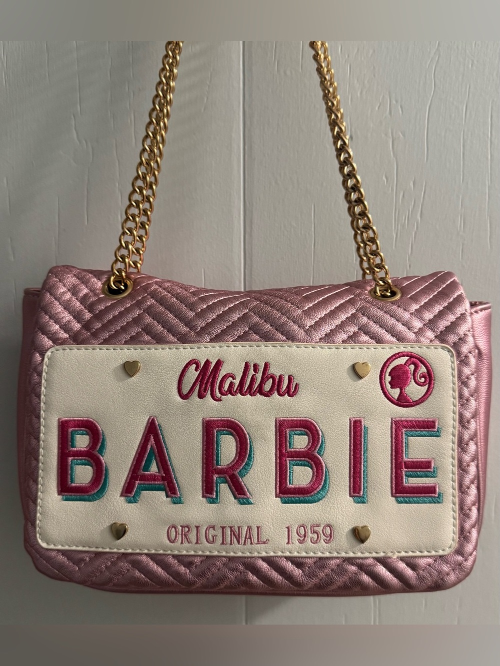 Skinnydip Barbie Malibu License Place Bag Purse - Picture 8 of 10